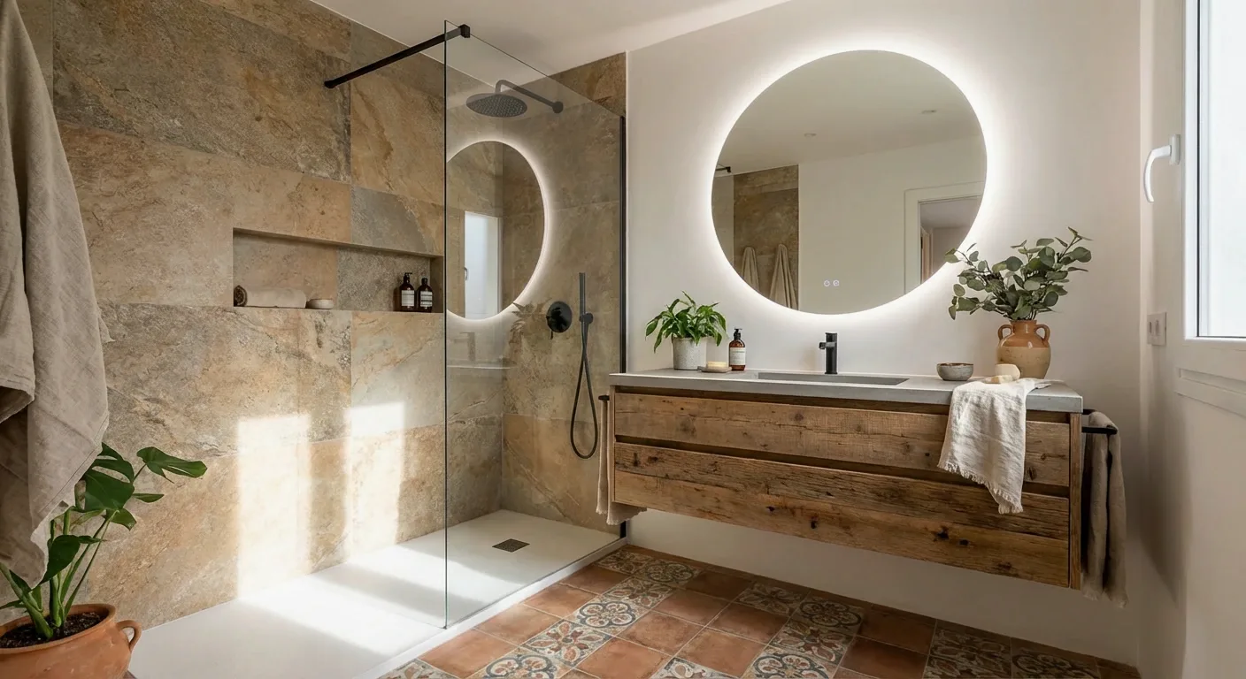 Reforma bano ducha cristal Pozuelo