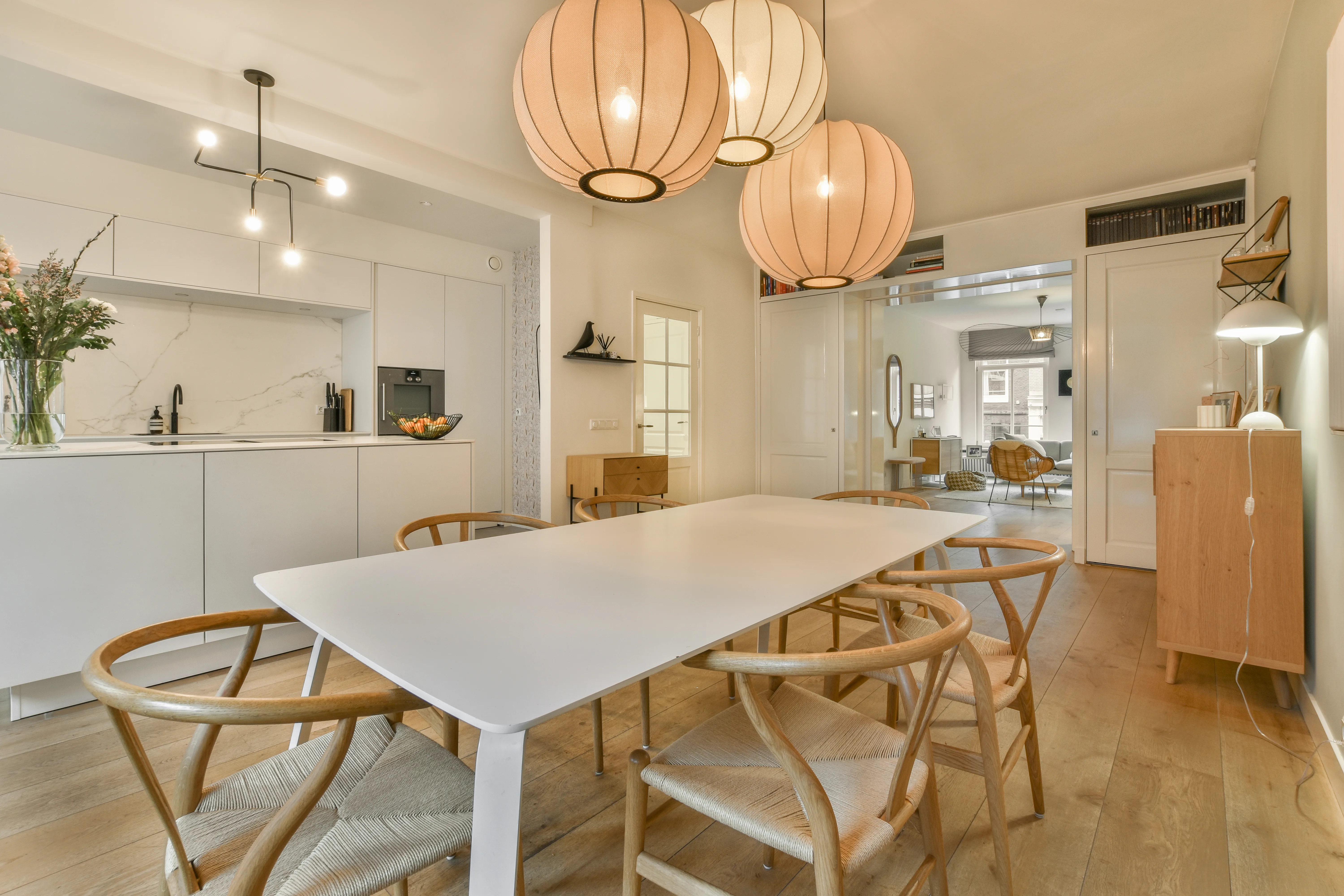 Comedor elegante reforma Pozuelo